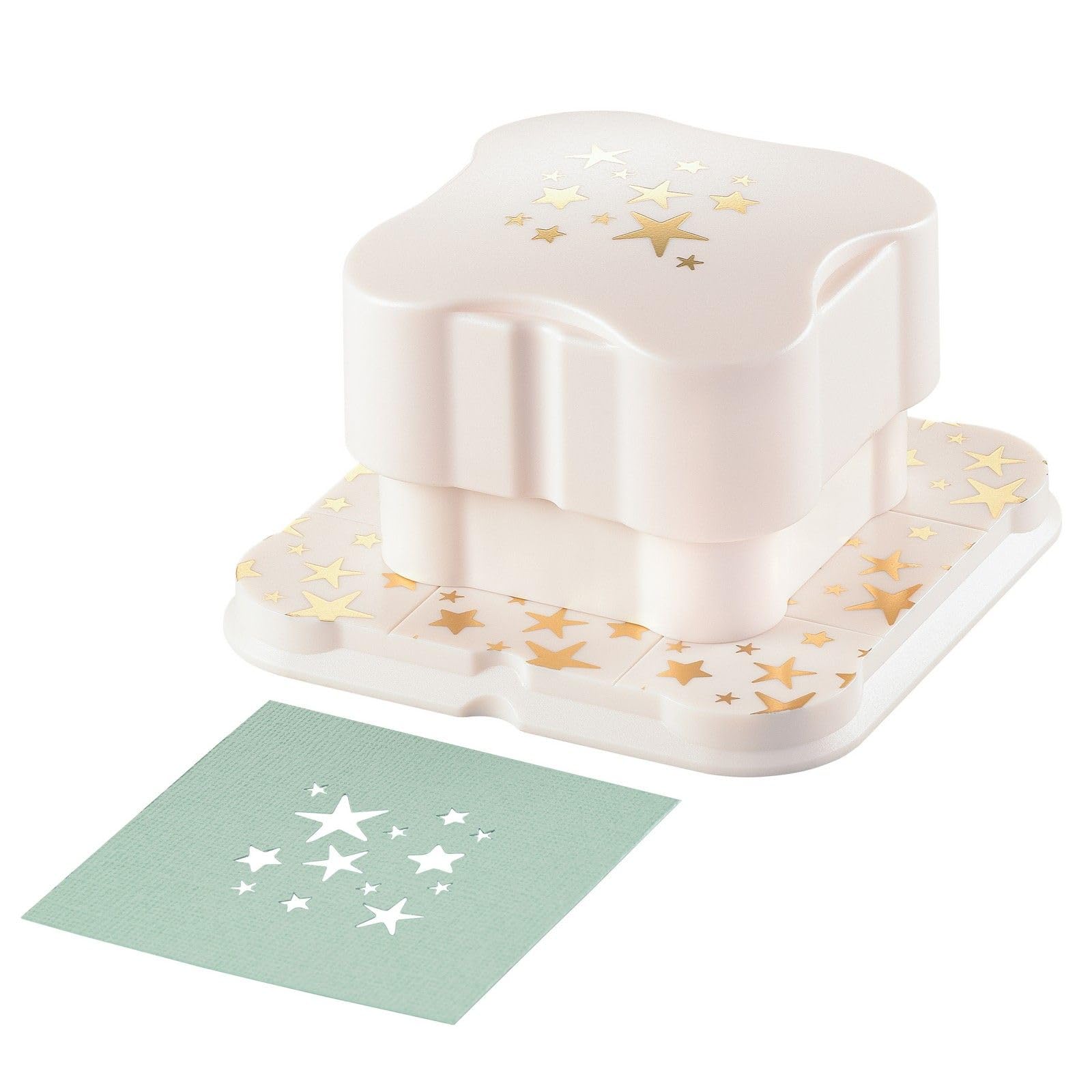 Vaessen Creative Magnetic Craft Punch - Stars 1.5 x 1.5" - for Scrapbooking, Card Making and Crafting