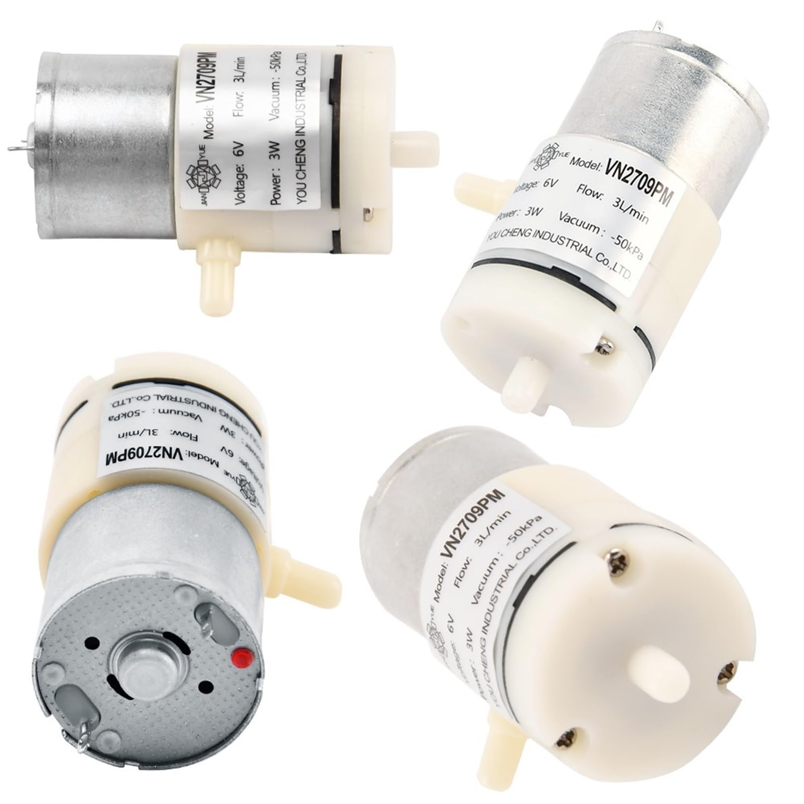 Micro DC 6V Vacuum Pump Electric Pumps Mini Air Pump Pumping Booster for Medical Treatment Instrument(VN-2708PM)