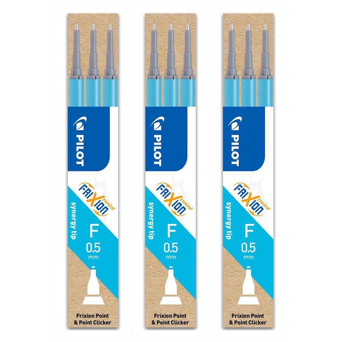 PILOT FriXion Point Refills (BLS-FRP5) Pack of 3 Turquoise