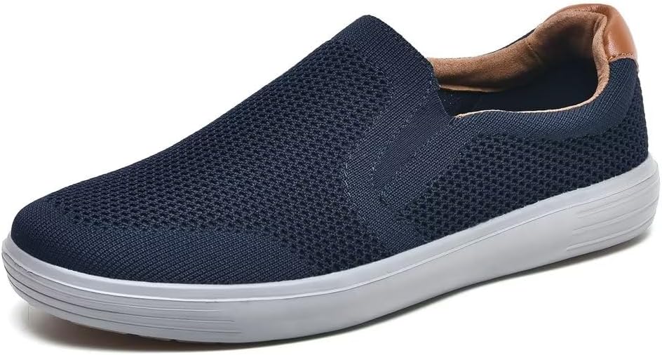 TIOSEBON Men's Memory Foam Mesh Walking Shoes Arch Support Comfort Slip-on Loafer