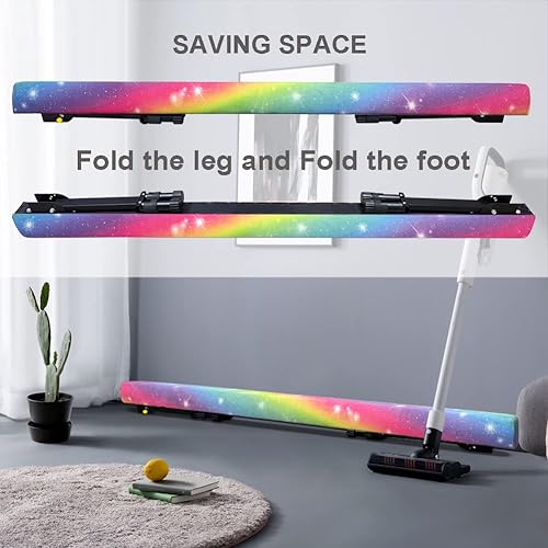 Miniatura 4 de Viga de equilibrio ultra ajustable y plegable de 6 pies, equipo de gimnasia de gamuza alto y bajo, no requiere herramientas, viga de gimnasia para