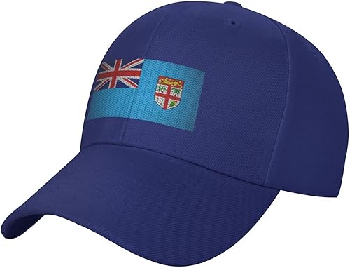 POOEDSO Gorra de béisbol de bandera de Fiji para hombres y mujeres sombrero de lengua de pato ajustable