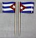 Produktbild Buddel Bini Party-Picker Flagge Kuba Cuba Papierfähnchen in Profiqualität 50 Stück Beutel Offsetdruck Riesenauswahl aus eigener Herstellung