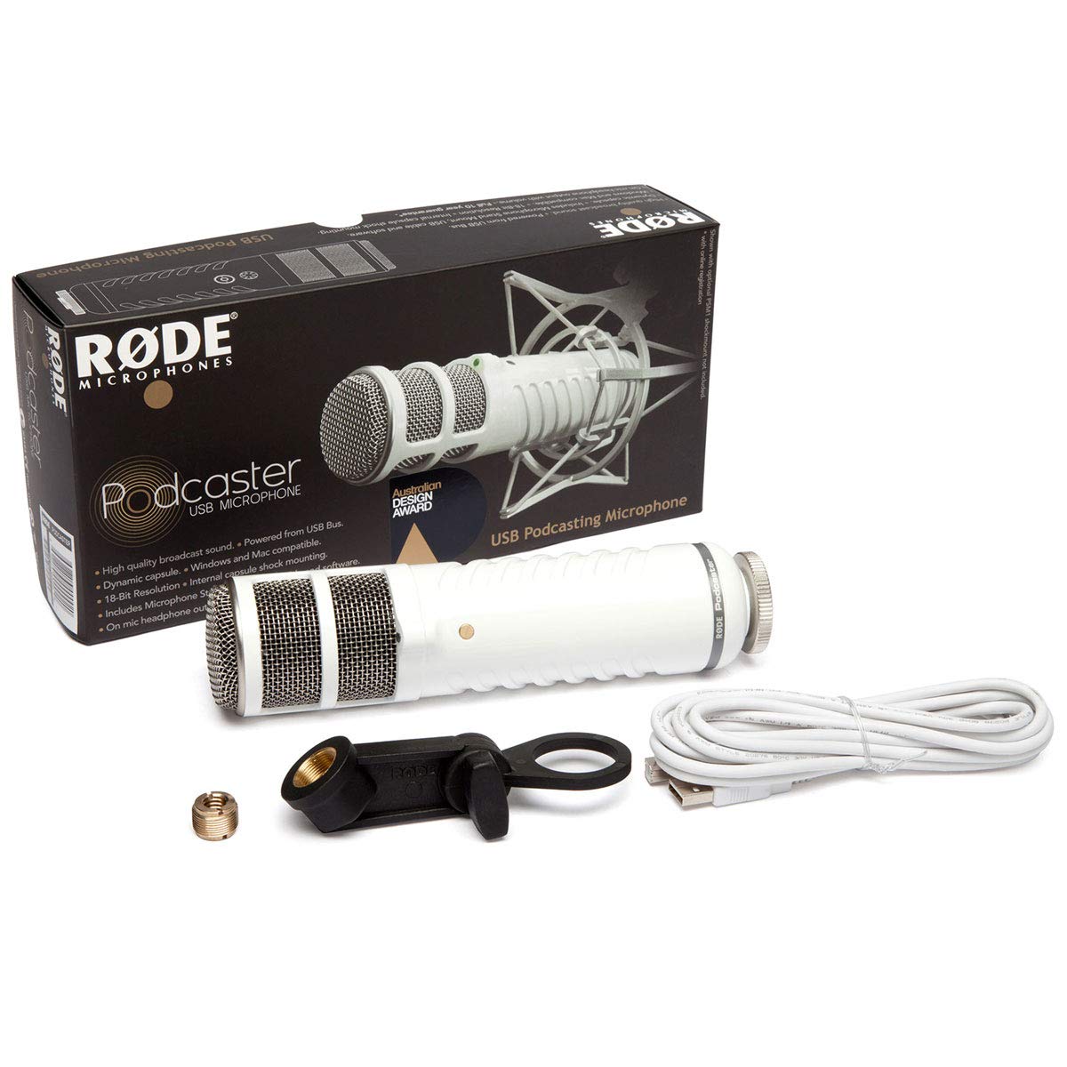 Rode Podcaster USB microfono + keepdrum apribottiglie portachiavi