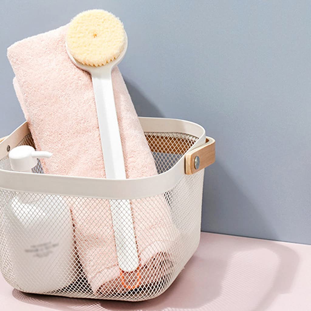 CJBHSD Rückenbürste mit langem Griff, weiche Borsten, rutschfeste PP-Badebürste mit langem Griff, Peeling und Stimulierung der Durchblutung. Körperwäscher (Farbe: Weiß, Größe: 153,1 Zoll1) (Weiß 1