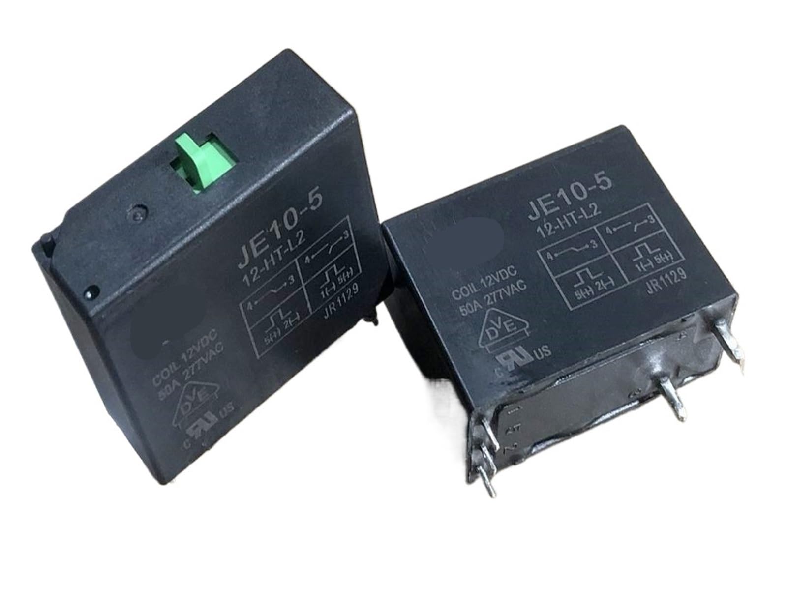 Relé JE10-5 12-HT-L2 de 5 pines, componente de control de corriente 2