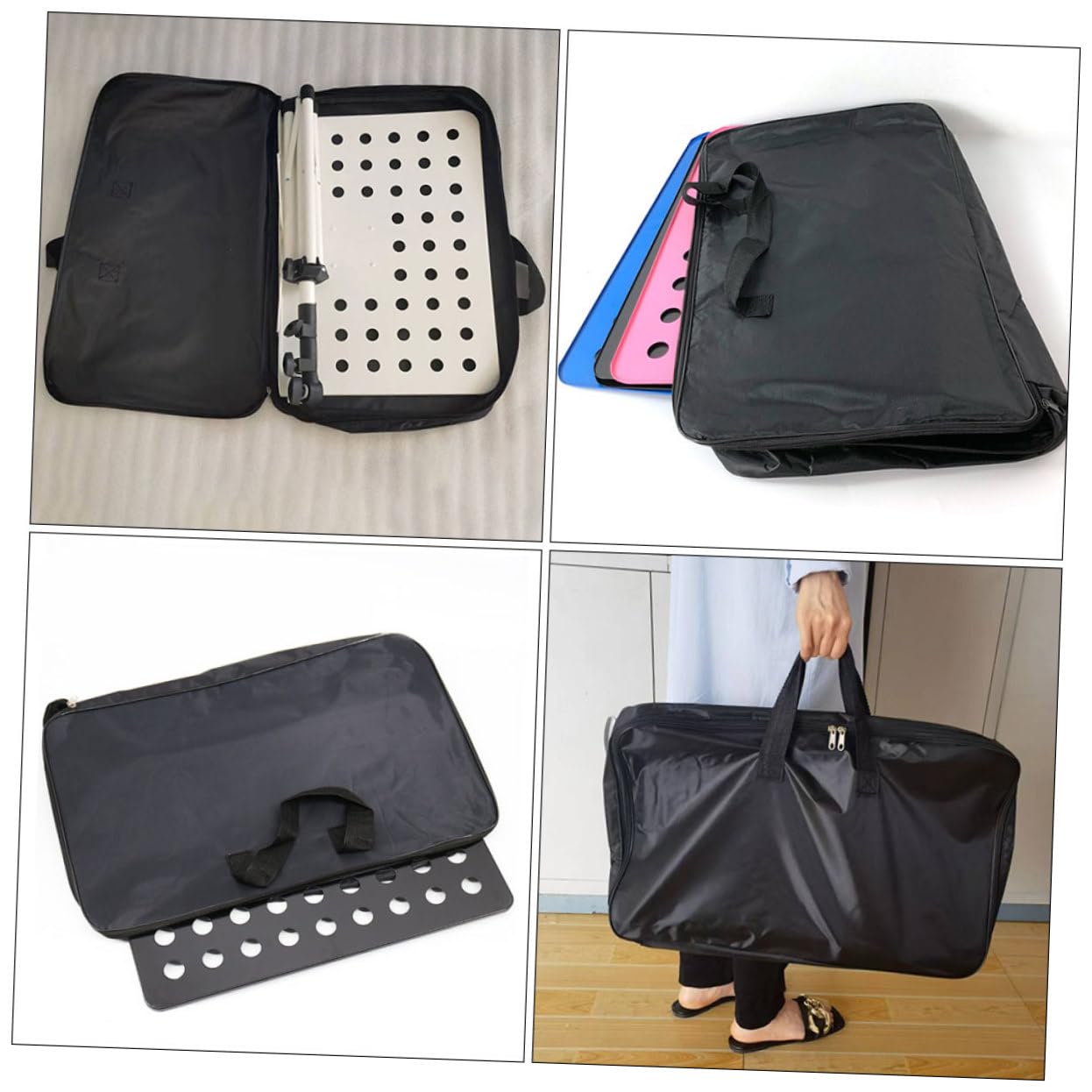 Custodia musicale tradizionale in pelle nera Oxford borsa valigetta