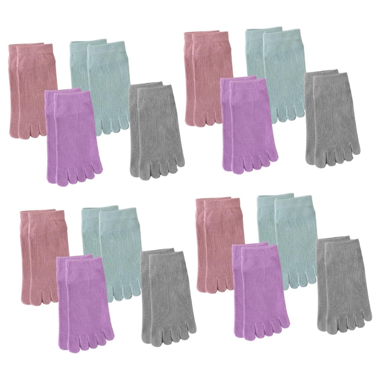 BESTYASH Calcetines Con Dedos Calcetines Altos Para Mujer Calcetines Bajos Invisibles Calcetines De Cinco Dedos Calcetines Separados Calcetines Para Mujer Calcetines Cortados