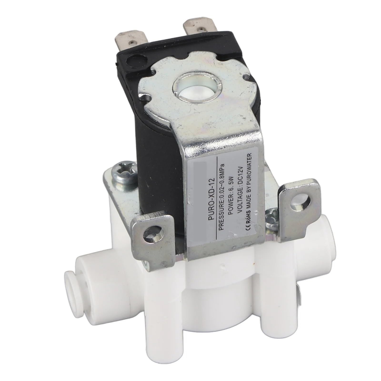 Jpvlcndj One Color 1Pc 12V Water Electric Solenoid Magnetic Purifier Valve Quick Connect Normally Close