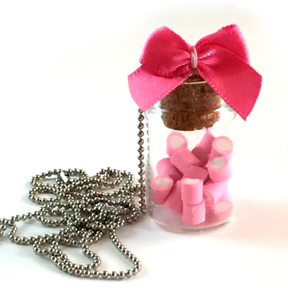 Colgante Botellita Marshmallow Candy Amazon.es Productos Handmade