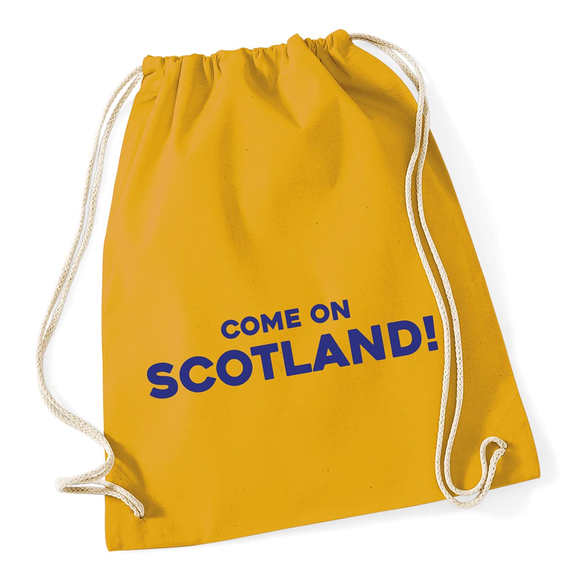 Hippowarehouse Come on scotland Drawstring Cotton School Gym Bag 37cm x 46cm, 12 litres