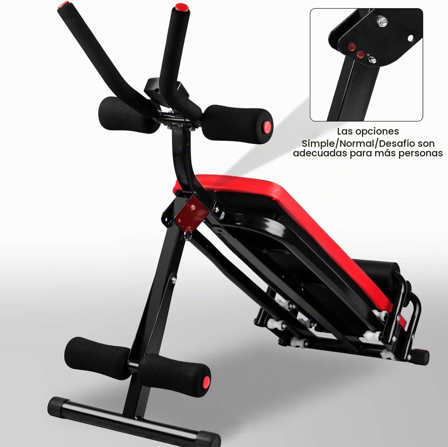 Banco de musculación plegable y ajustable, 300 KG/660LB Banco de musculación plegable y rápido para el hogar, entrenamiento, gimnasio
