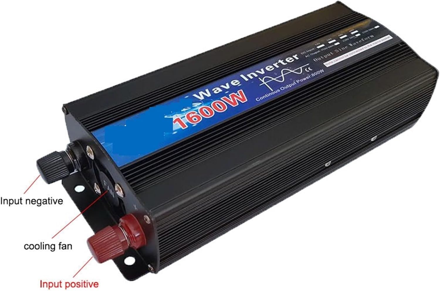 Pure Sine Wave 12V 24V 48V 220V 1000w 2000w 2600W Power Solar Inverter DC12V to AC 220V Converter Voltage LED Display(2600W,60V_220V 50HZ_Universal)