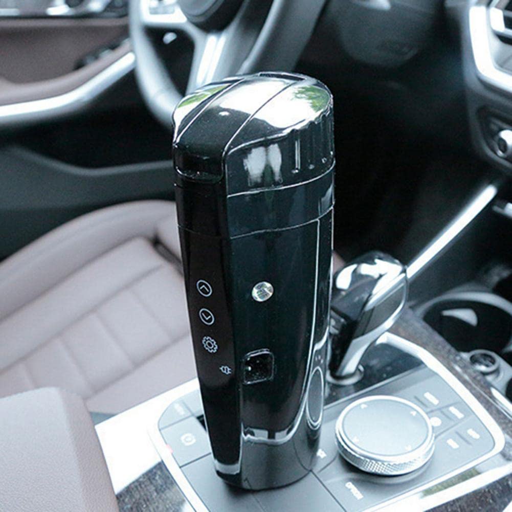 Taza Termo Pantalla de calefacción de automóviles portátil 400ml Pantalla táctil de Acero Inoxidable de Acero Inoxidable Digital Calentador de Agua Cup Hervidor de Coche Taza Termo Cafe