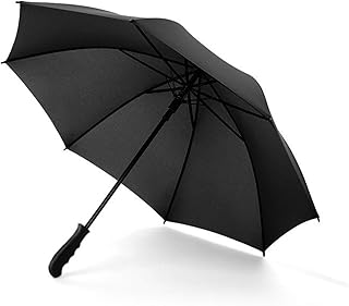 A1-Brave Ombrello Manico Lungo Black Business Umbrella Uomo Donne da Viaggio Ombrelloni Forte Doppio tavolino a Doppio Antivento VETRFIL (Color : Black)