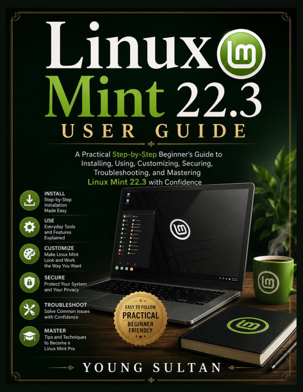 Linux Mint 22.3 User Guide: A Practical Step-by-Step Beginner's Guide to Installing, Using, Customizing, Securing, Troubleshooting, and Mastering Linux Mint 22.3 with Confidence