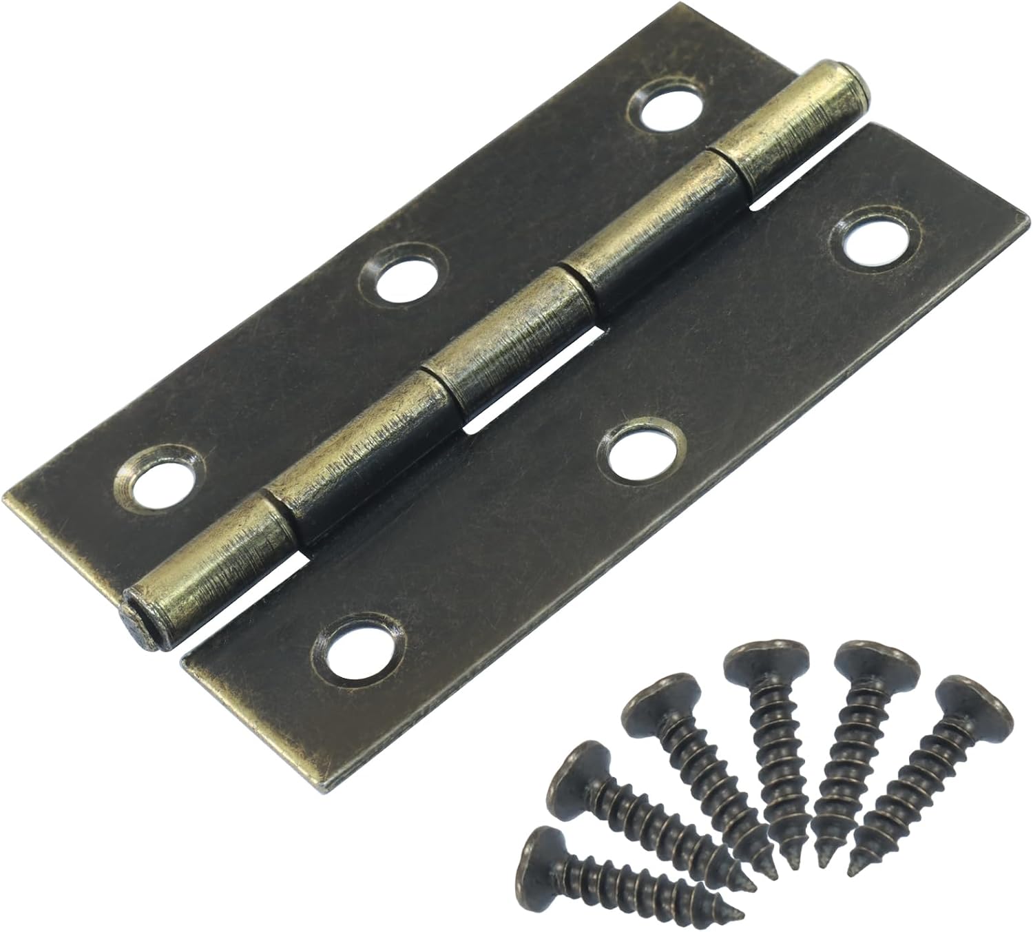 Hordion 8PCS 2.5 Inch Door Hinge, Bronze Butt Hinges for Door Cabinet Drawers Wooden Box