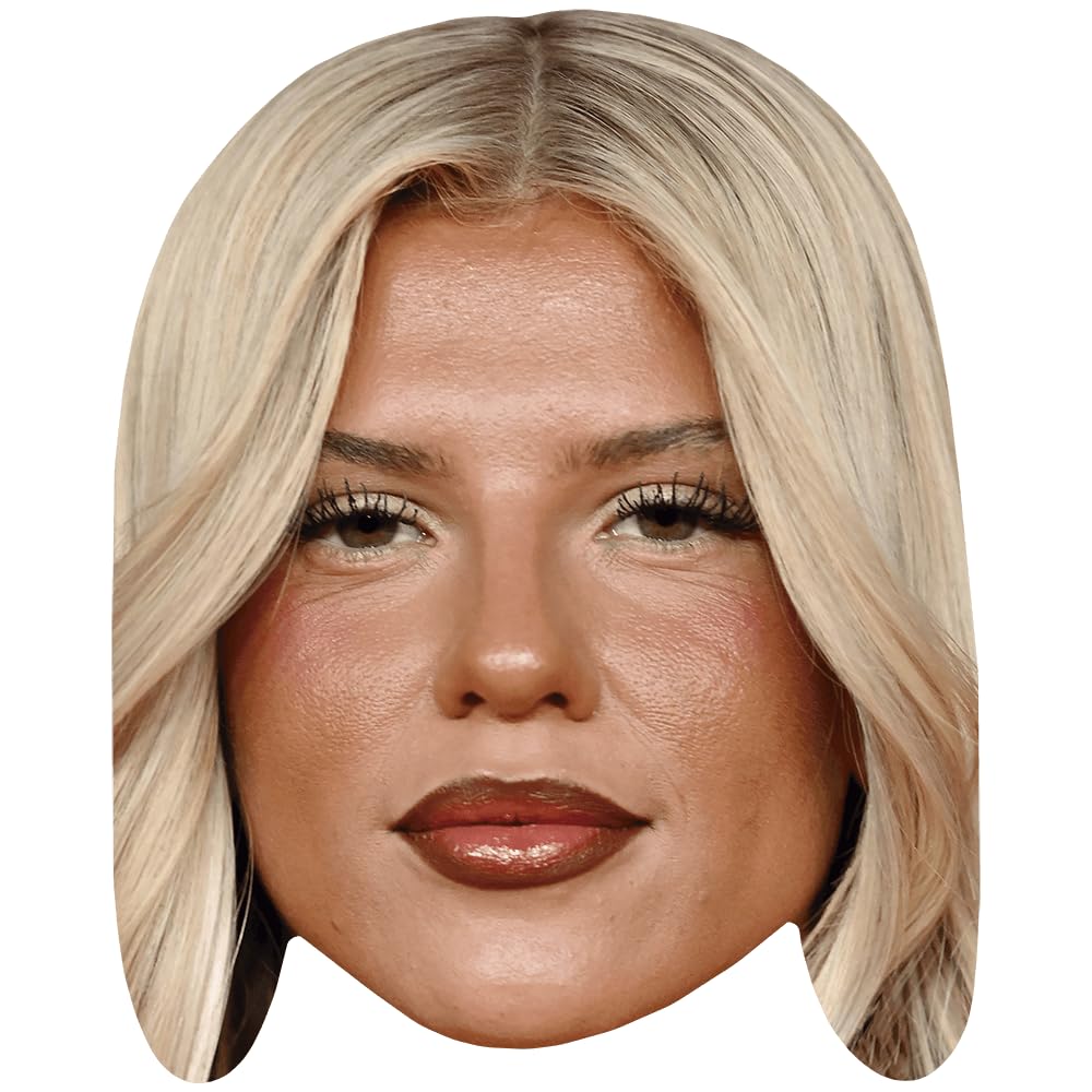 Celebrity Cutouts Lifelike Skye Newman (Lipstick) Celebrity Mask, Flat Card Face, Fancy Dress Mask