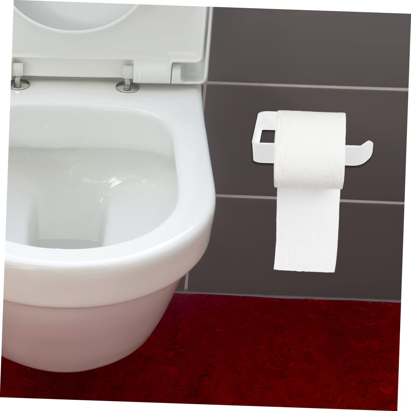 CMBSSTFC Soporte para Toallas de Papel Soporte para Papel higiénico Soporte para Toallas de Papel Soporte para Rollo de Papel Estante para Toallas de Papel Autoadhesivo Barra para Toallas de Papel