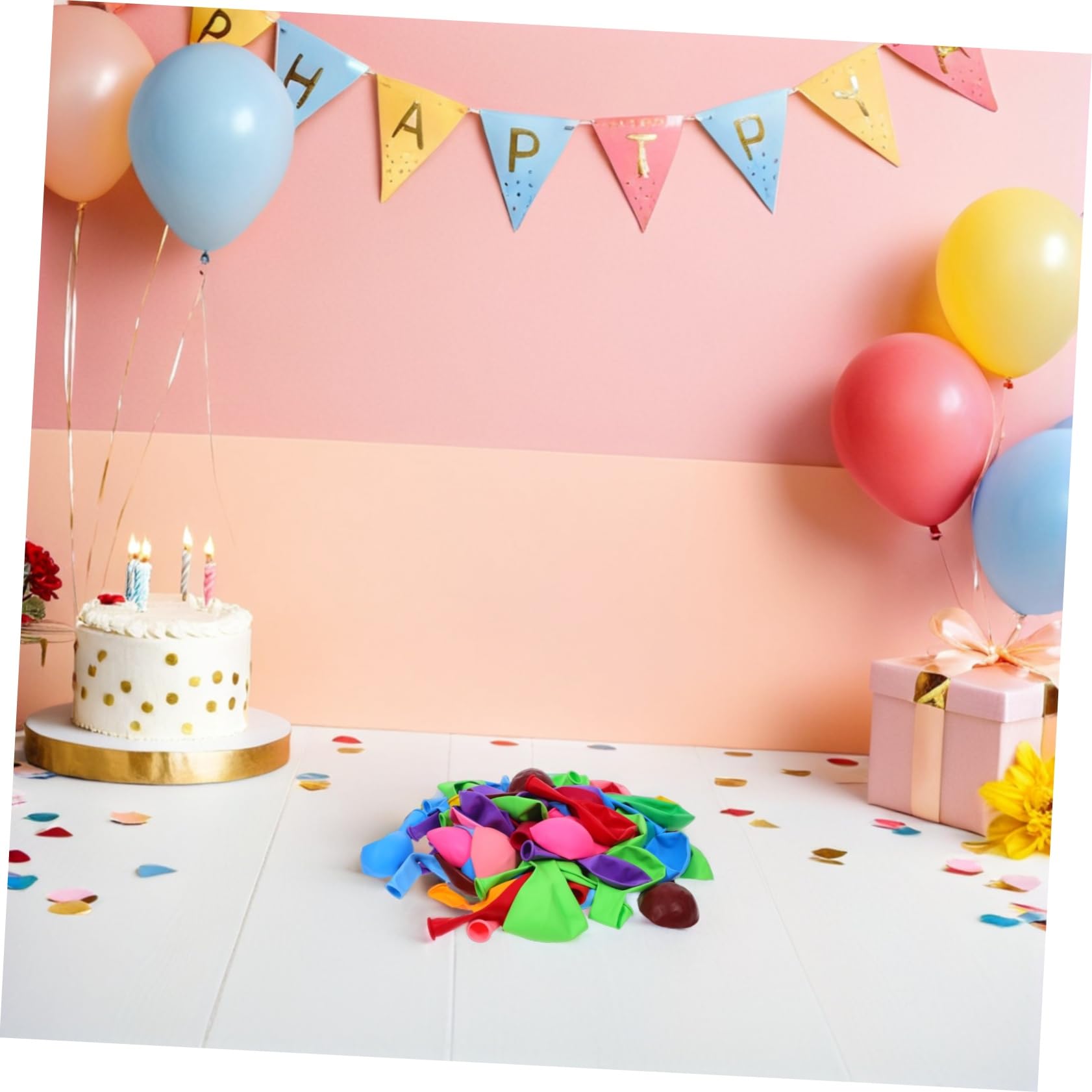 Globos de Látex Multicolor, 200 Unidades para Fiestas y Bodas