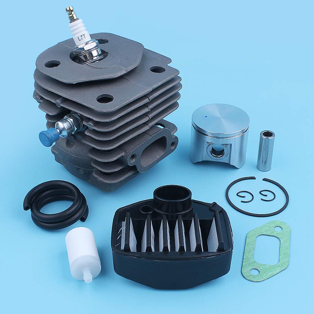 Kit de línea de gas con filtro de combustible y aire de pistón cilíndrico for motosierra J-on-se-r-ed CS 2159 CS 2156 CS2159 CS2156 EPA, puerto de gran cilindro de 47mm Accesorios para herramientas el