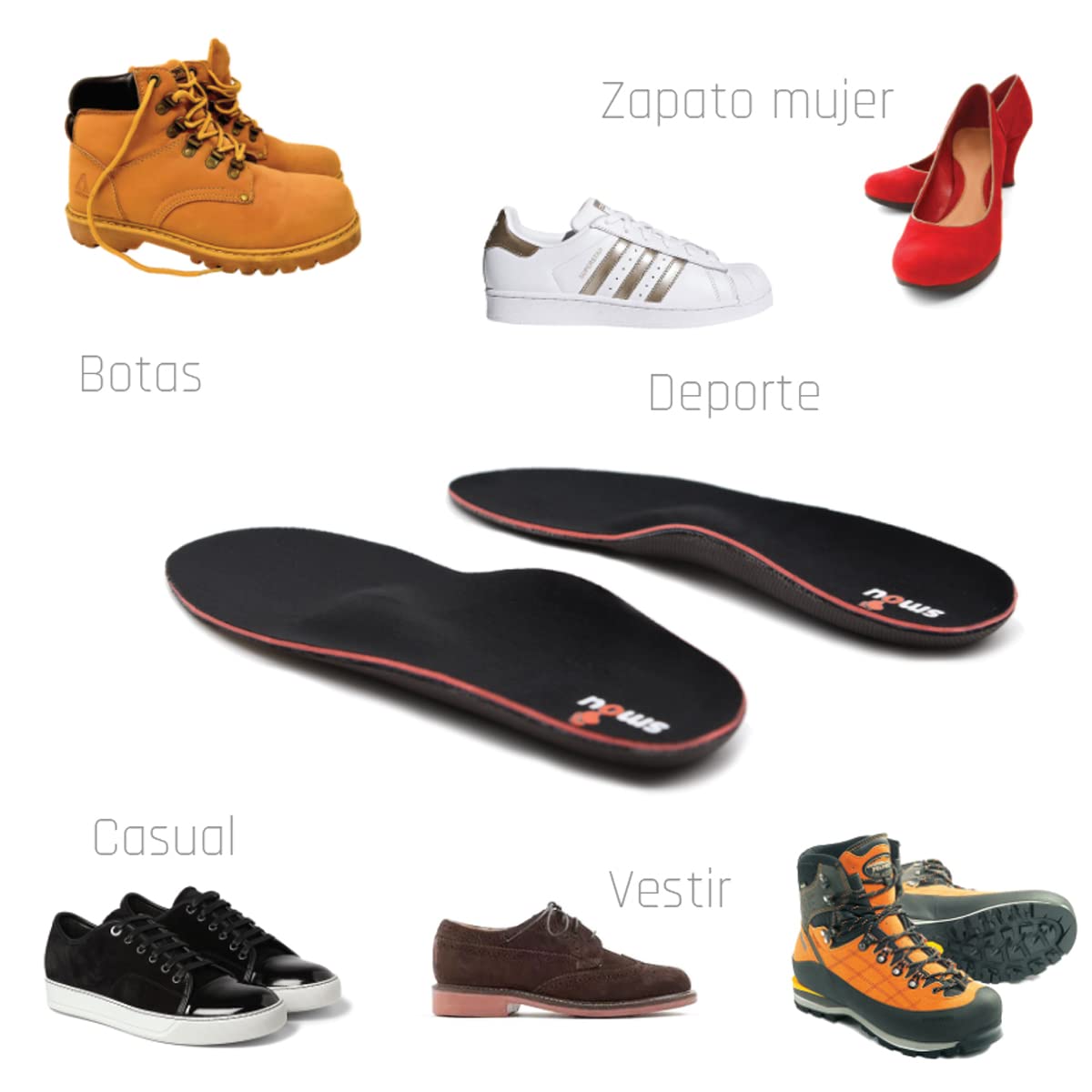 SMOU HALLUX Plantillas ortopédicas para cebollas rígidas de los pies | Estructuran el pie en pronación y limitan el movimiento del primer metatarso, aliviando el dolor al caminar