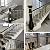 LZMZMQ Metal Balusters Spindle for Stairway, Modern Indoor Black Gold Square Railing/Deck Stairs Guardrail, with Flat Brackets & Complete Kit, Floor Face Mount, Garden/Loft/Villa