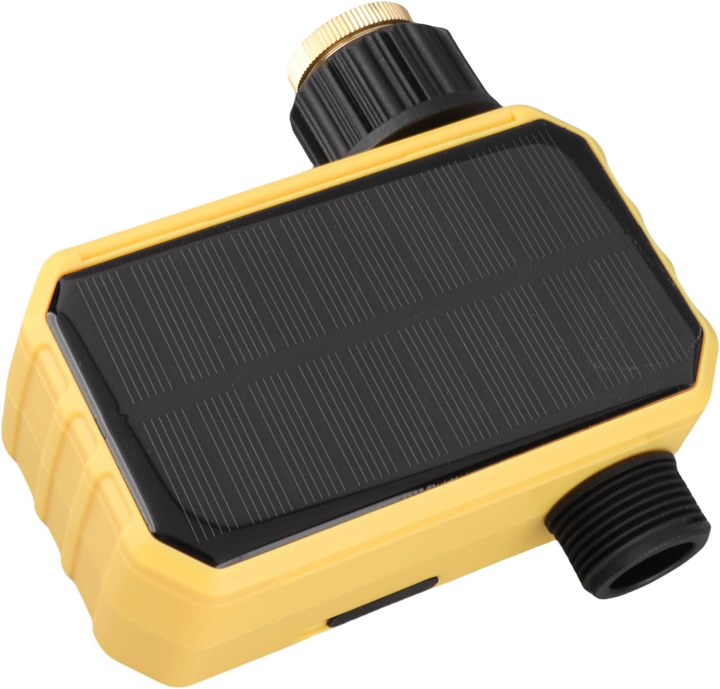 Fafeicy Solar Sprinkler Timer, WiFi Automatic Irrigation Controller with Rain Sensor, 0.3-8KG Water Pressure 3/4in Thread for Villa Balcony Garden Watering