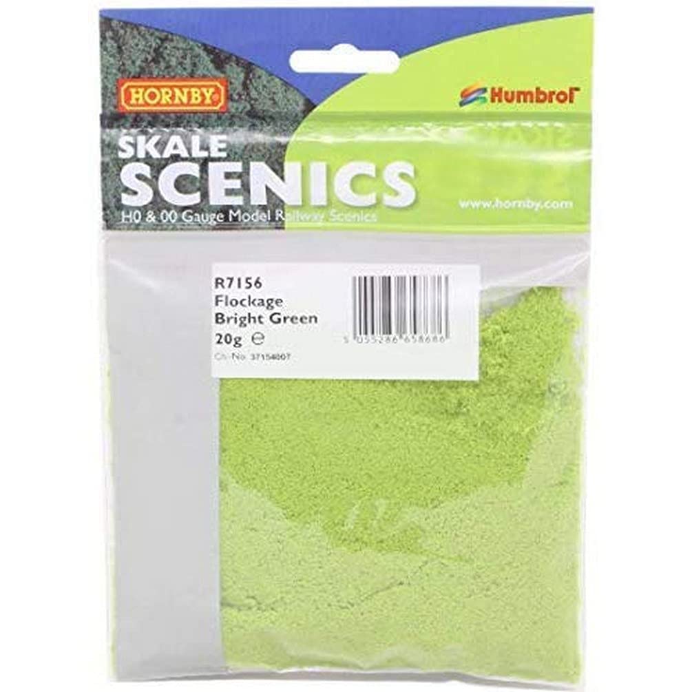 Hornby R7156 Flockage Bright Green Accessories Scenic Materials 00 Gauge 1:76