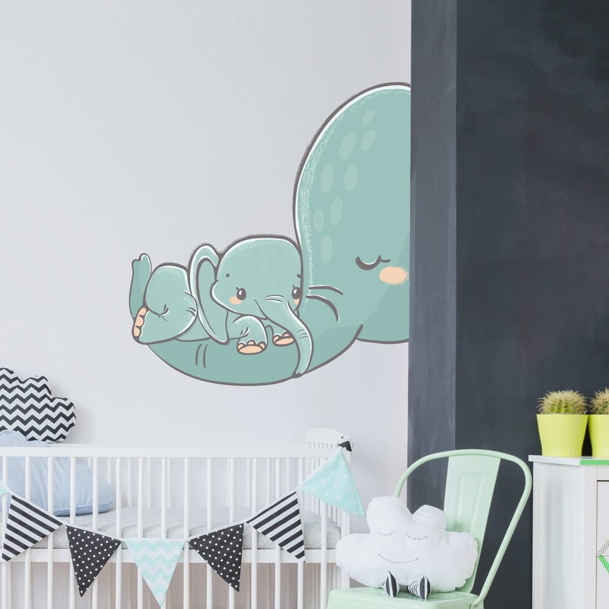 Elephant and Baby Stickers, Model 38, 60x90cm - Image 3