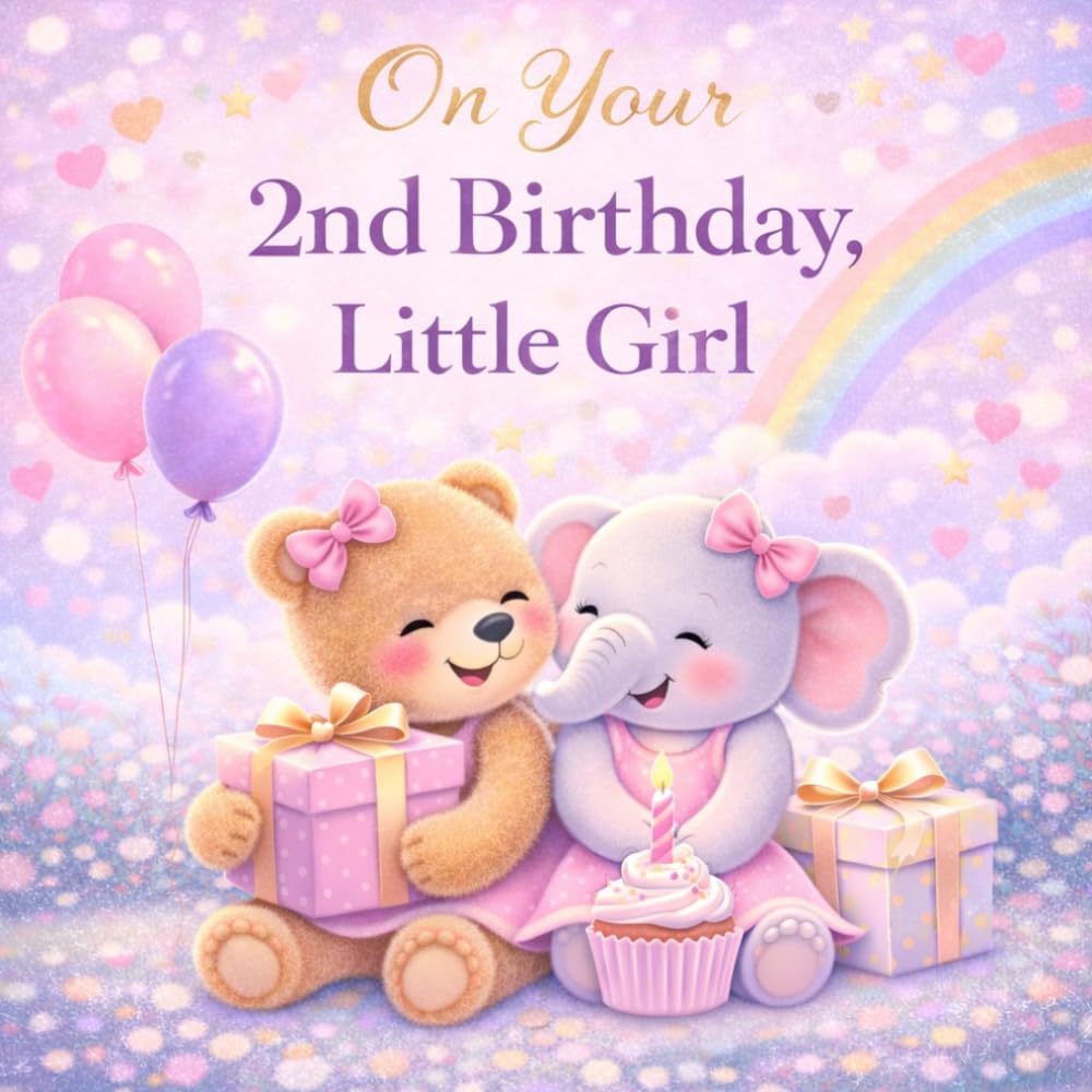 On Your 2nd Birthday, Little Girl: A 2 Year Old Girl Birthday Gift Book: A Meaningful Birthday Book for 2 Year Old Girl & Keepsake Book Instead of Card (The Book Instead of Card™ – A Keepsake Series)