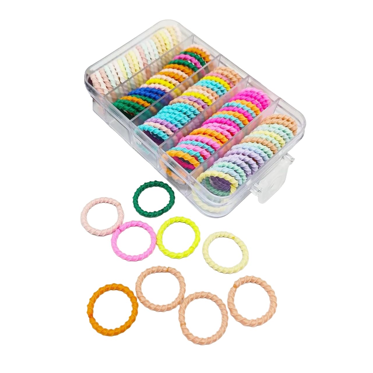 Radhya Accessories Colorful Kids Rubberband Sleek Rubberbands for Girls, Fancy hair styles 90-100 pcs per box Combo Box Of Hairties (Multicolor) Valetines gift (B0CNZ4MVFS) Amazon Price History, Amazon Price Tracker