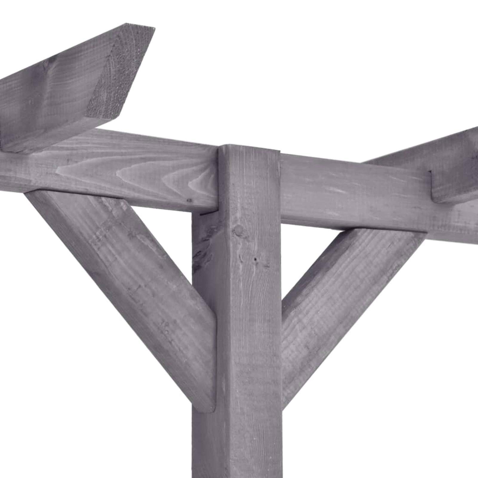 Tidyard Houten pergola voor de tuin, pergola van rozen, tuinpergola van hout, voor buiten, tuinboog, 200 x 40 x 205 cm