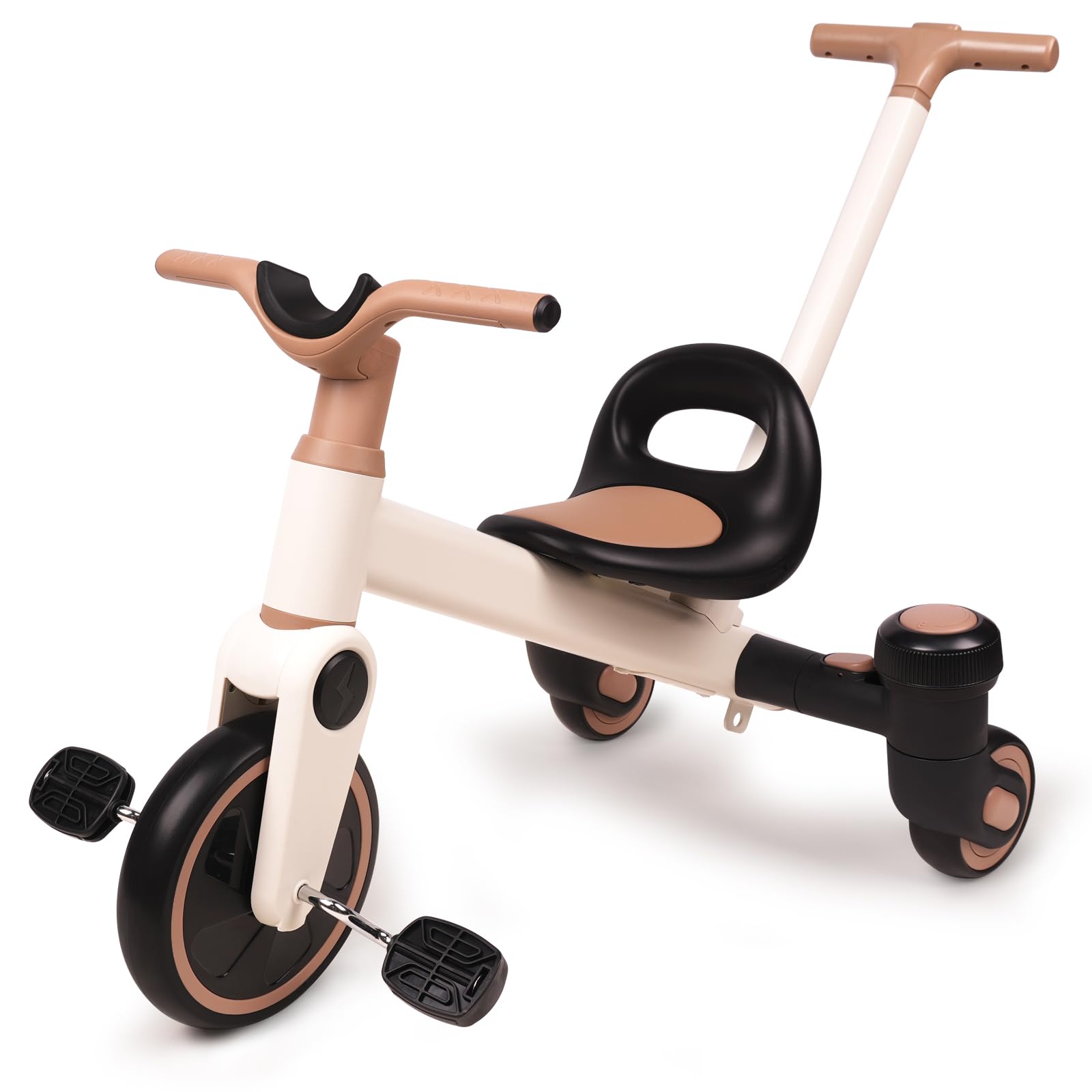 4-in-1 Kids Tricycle, Convertible Drift Trike, Pedal Tricycle for Ages 3-5