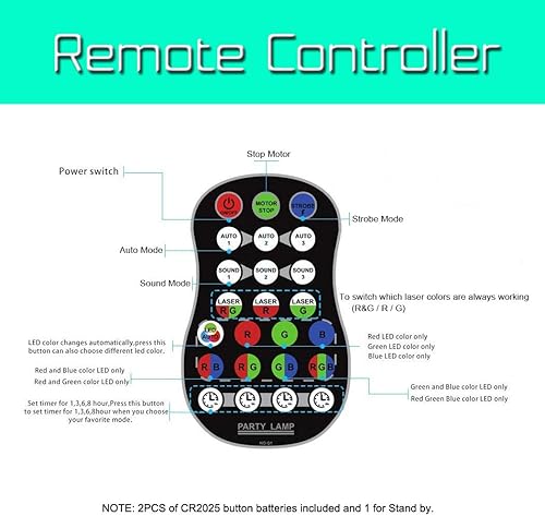 Miniatura 5 de Luces de escenario de discoteca para DJ, luces de fiesta activadas por sonido para decoración de Navidad, bar, Halloween, karaoke, pub, KTV, baile,