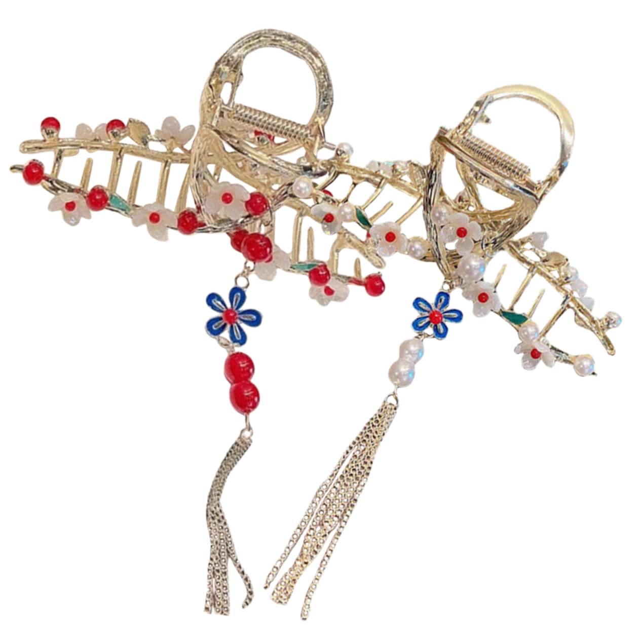8 Pz Tornante Fermagli Per Artigli Di Fiori Fermaglio Per Artigli Di Perle Forcine Di Fiori Artiglio Per Delle Ragazze Prese Per Metallo Mancare Morsetto Zampa