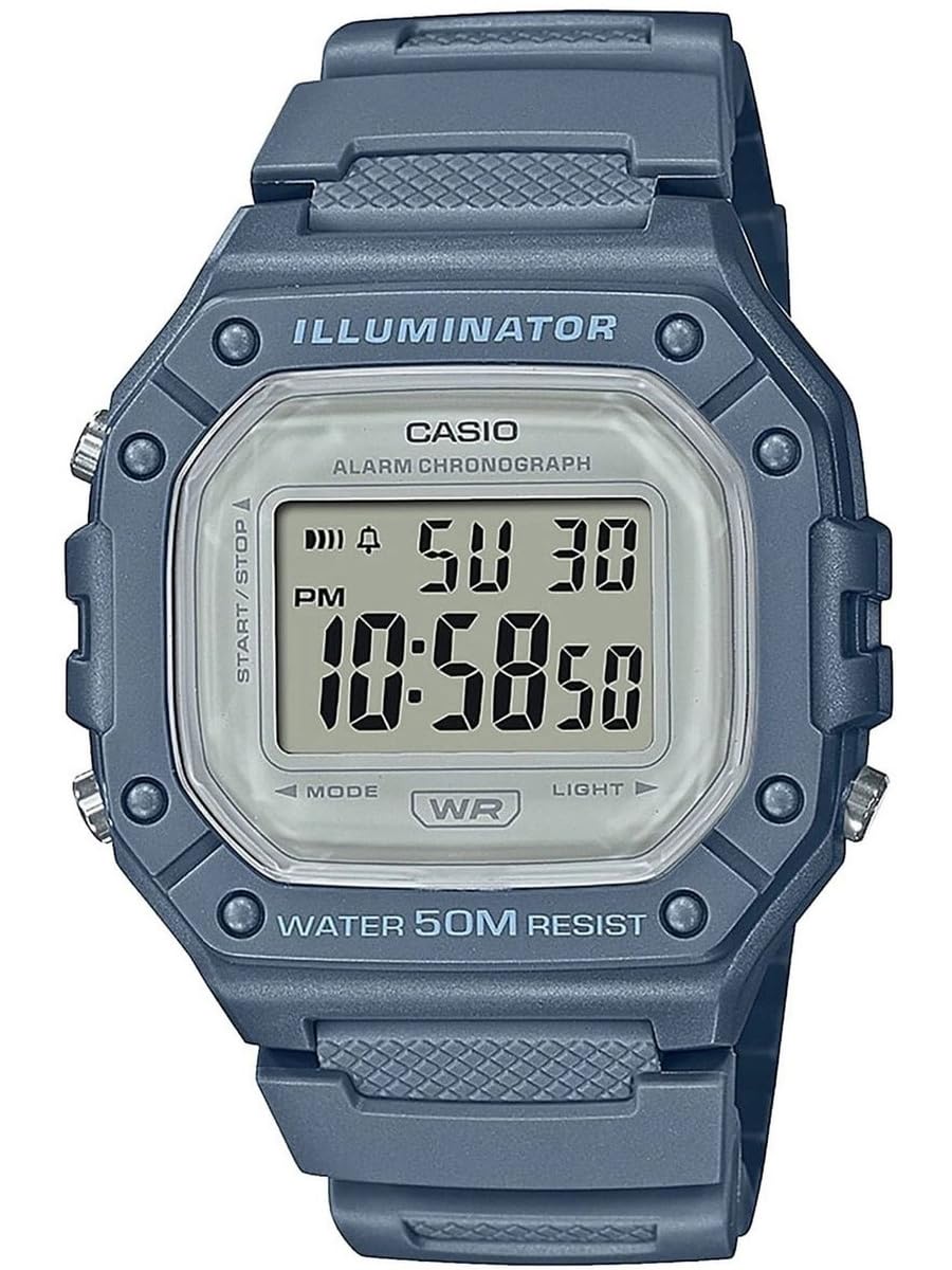 Sports Watch W-218HC-2AVDF, Blue, Strap, Blue, Strap