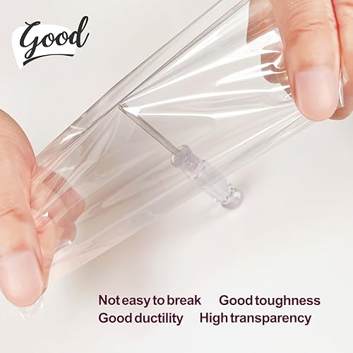 Miniatura 3 de Bolsas retráctiles para cestas de regalo, 10 bolsas de plástico termorretráctiles de celofán de 20 x 24 pulgadas para cestas de regalo para Navidad,