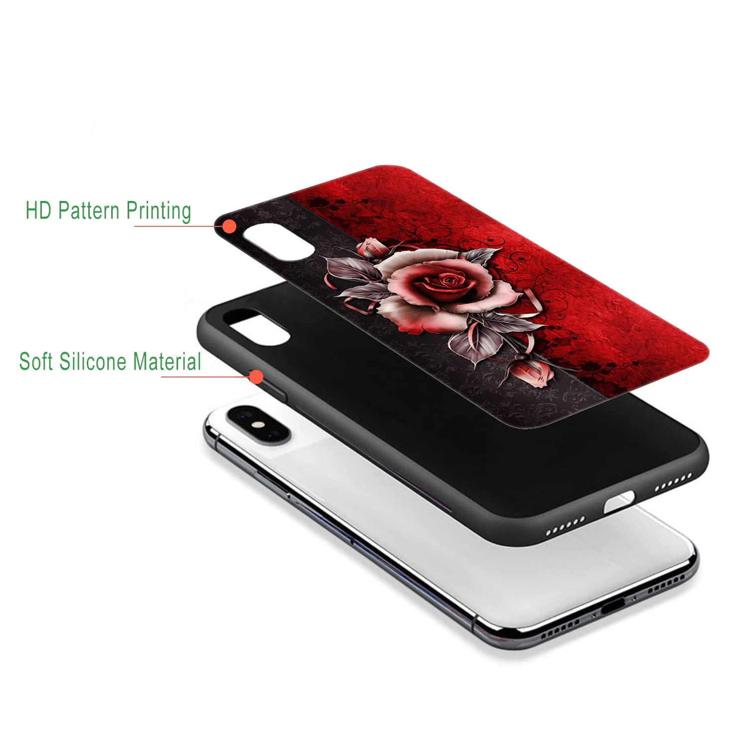 KARTXITAI Cover Compatibile Con HUAWEI Mate 50E Custodia Trasparente