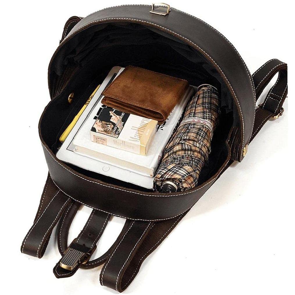 ダークブラウンレザーバックパック Amazon.co.jp: ビートルスタイル ファッション レザー バック