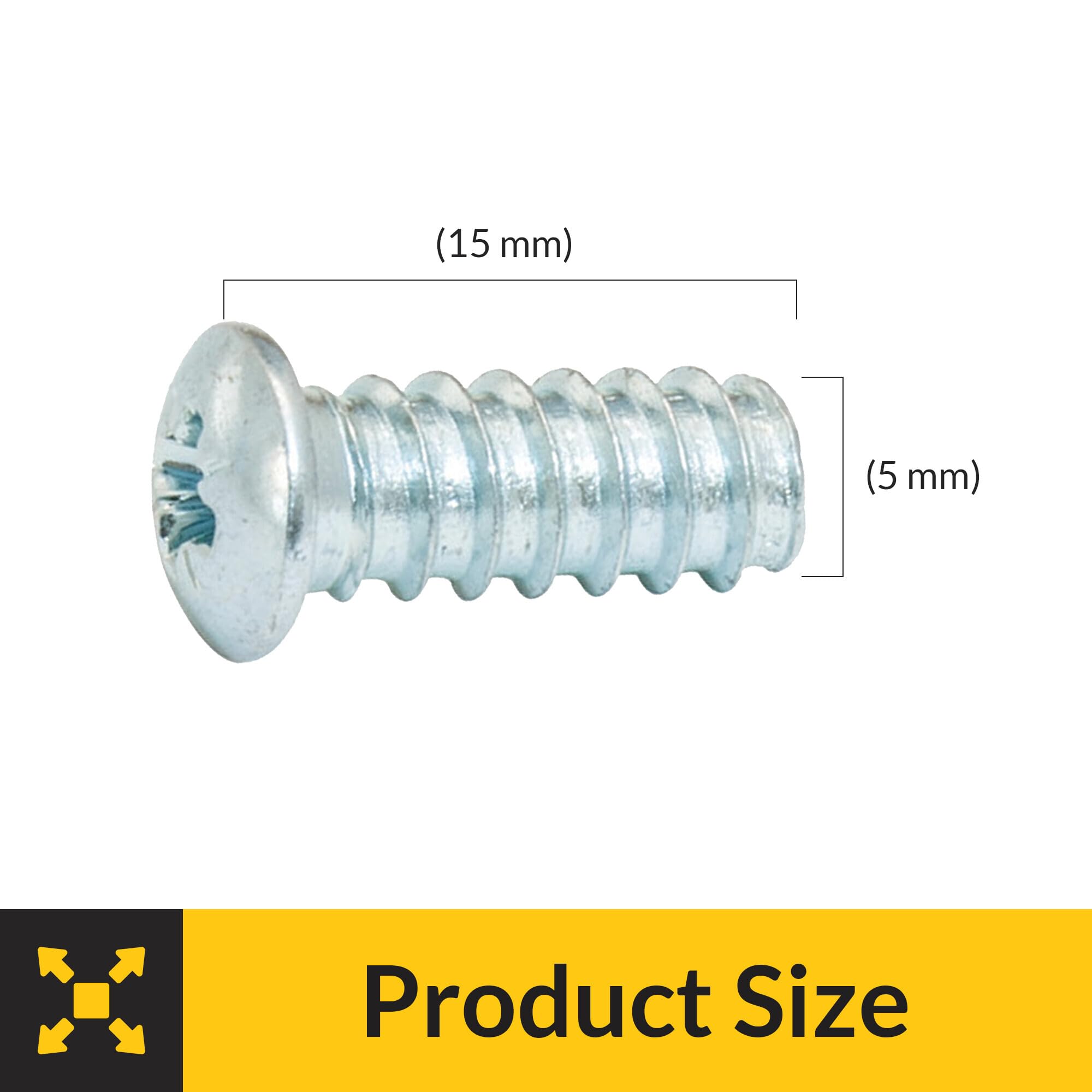 Brixwell SRW260580805 Euro Screw with Pan Head Pack of 500