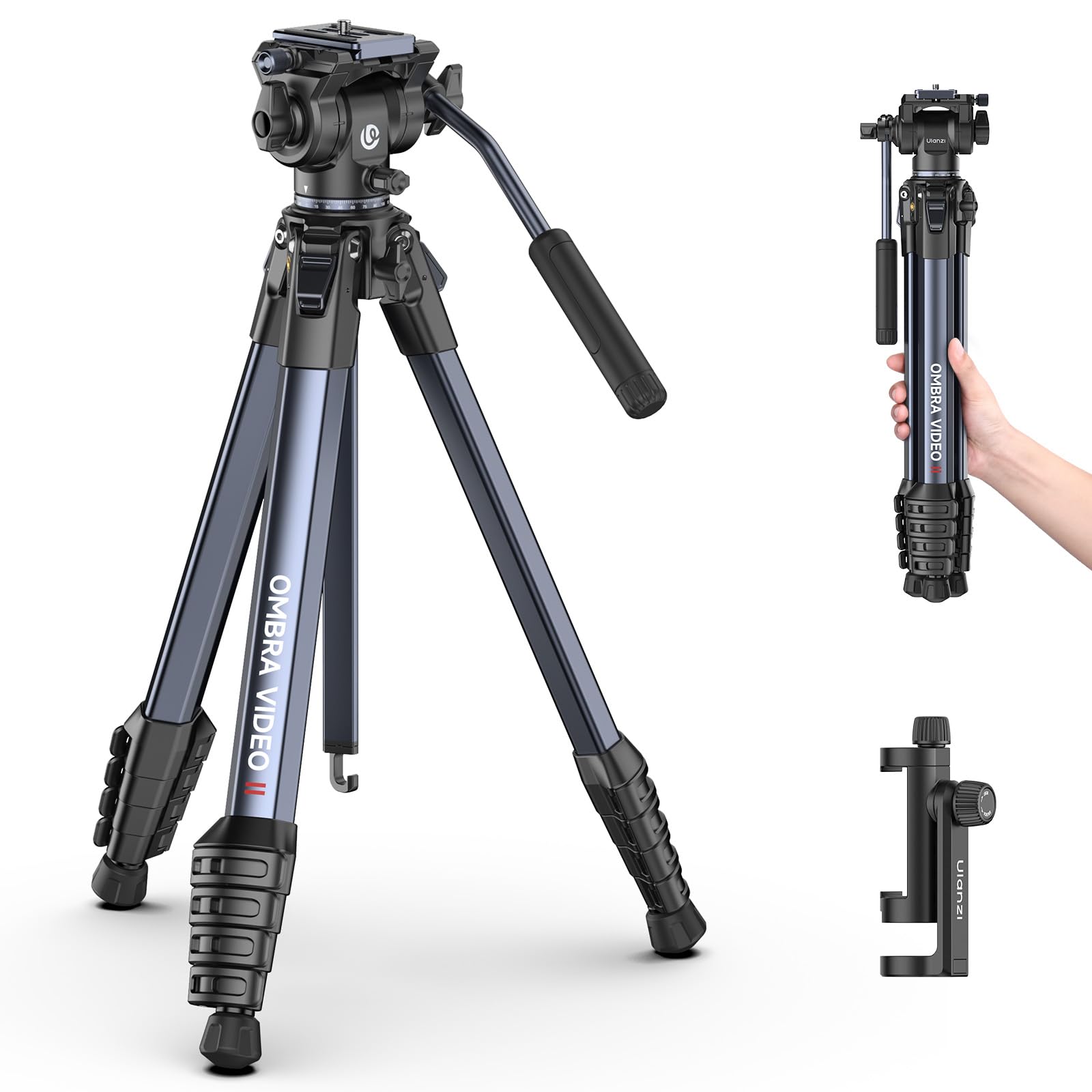 Amazon | Ulanzi 三脚 カメラ三脚 ビデオ三脚 アルミ合金製 コンパクト