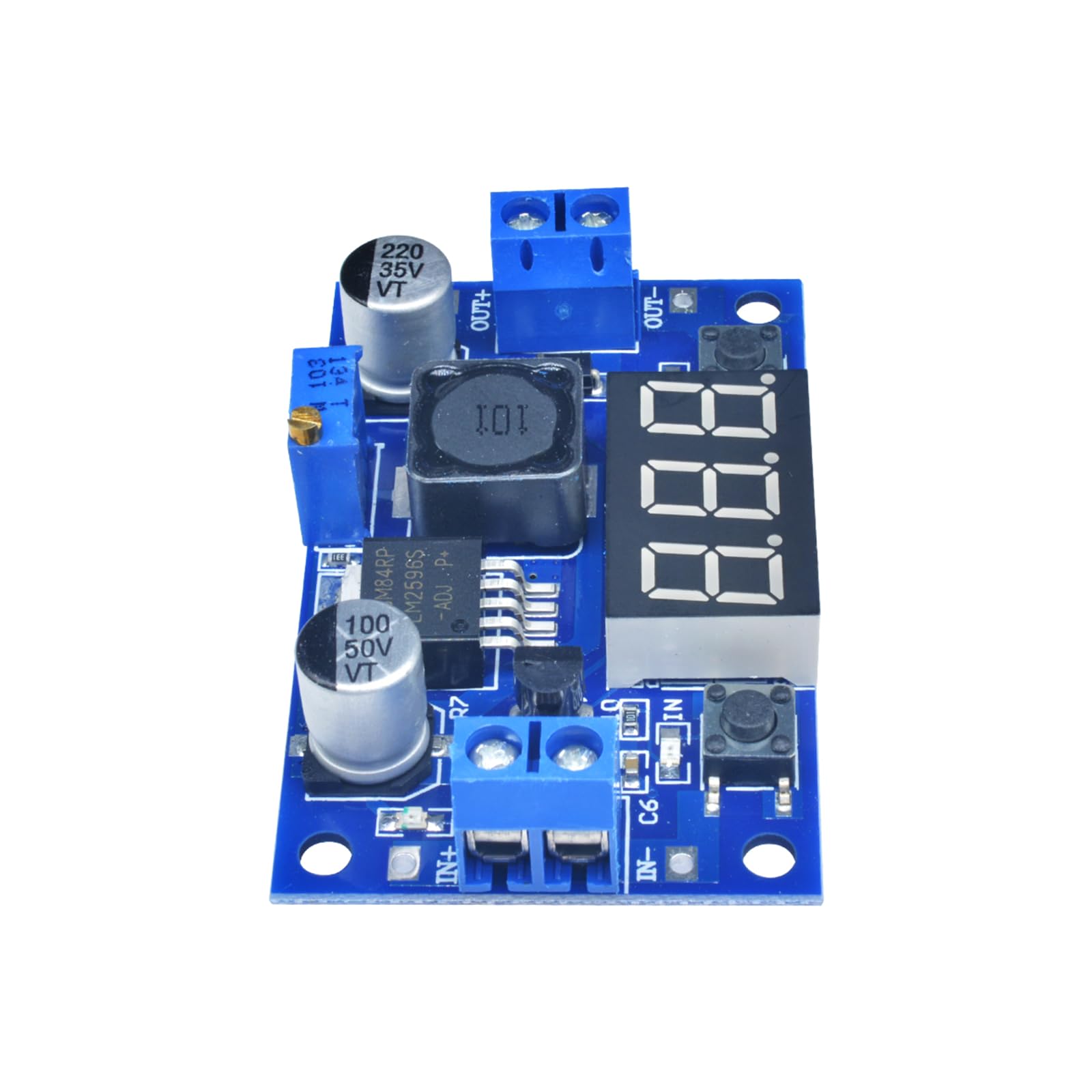 3 Stücke Einstellbares DC-DC Step Down Buck Power Convert Modul-2596 4.0-40V Eingang auf 1.25-37V