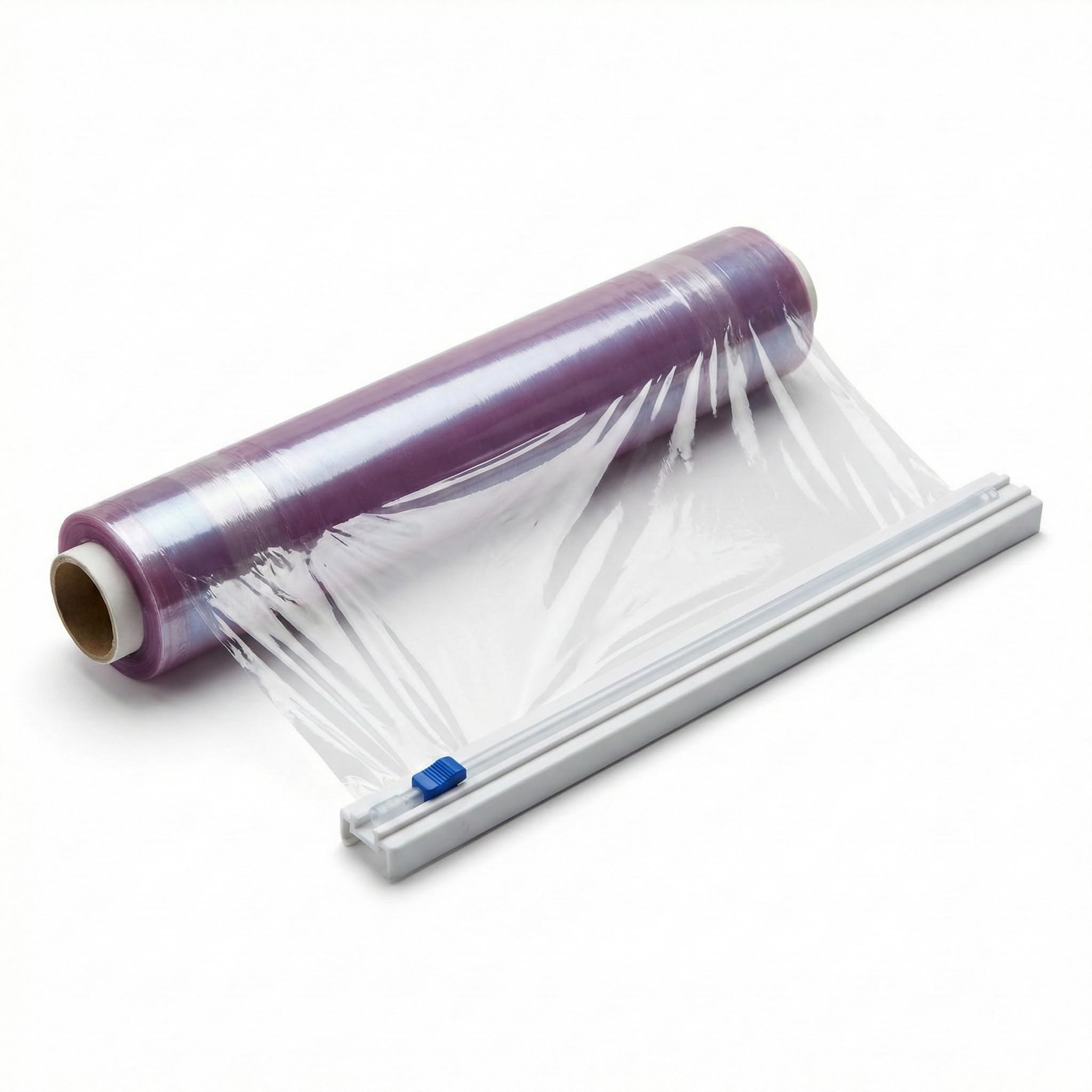 Lot de 6 Film Étirable Alimentaire 300m x 30cm avec Coupe-Film Zip - Boîte Distributrice Inclus - Rouleau Cellophane Pro Sans BPA 1800m