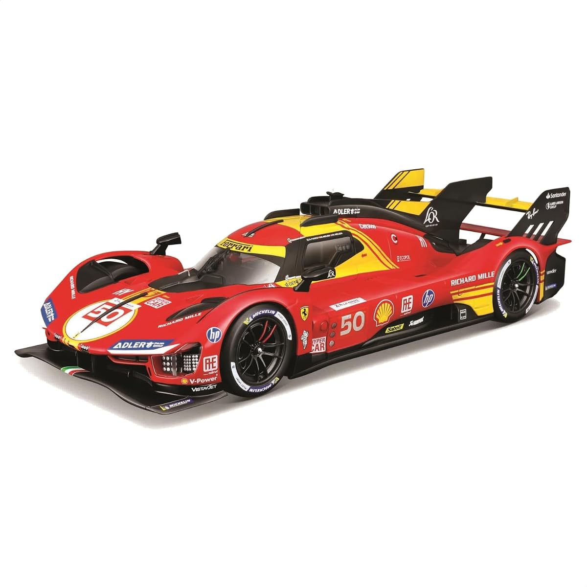 Bburago - Ferrari 499P 24H Le Mans Champion 2024#50 1:24 Scale Diecast Car,