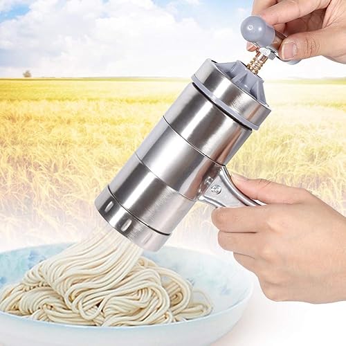 Miniatura 2 de Máquina para hacer fideos, portátil, de acero inoxidable, resistente, hecha a mano, para fettuccine, espagueti, lasaña, rodillo de masa, cortador de