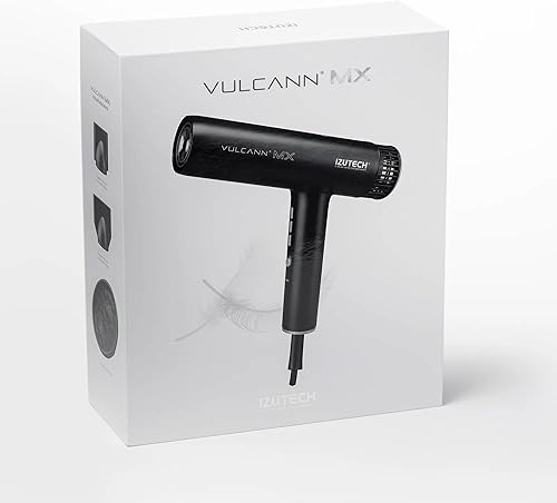 Miniatura 2 de Izutech Vulcann MX 2.0 - Secador de pelo profesional, peso ligero, alto calor, 1875 W, color negro