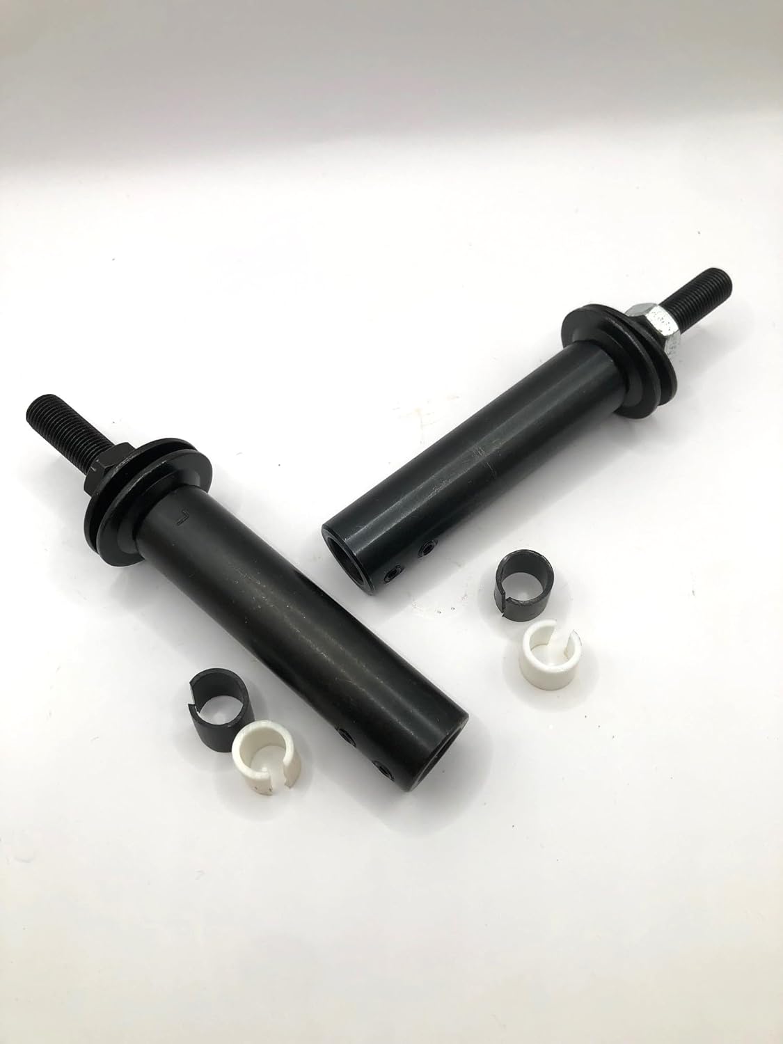 6-1/4” Long Shaft Arbor Extension SET fits 1/2" right and left side shaft Motor Arbor Threaded Shaft Adapter for Buffing Grinding Wheels/For Bench Grinder Qty 1 set. Fits 1/2" 5/8" or 3/4"