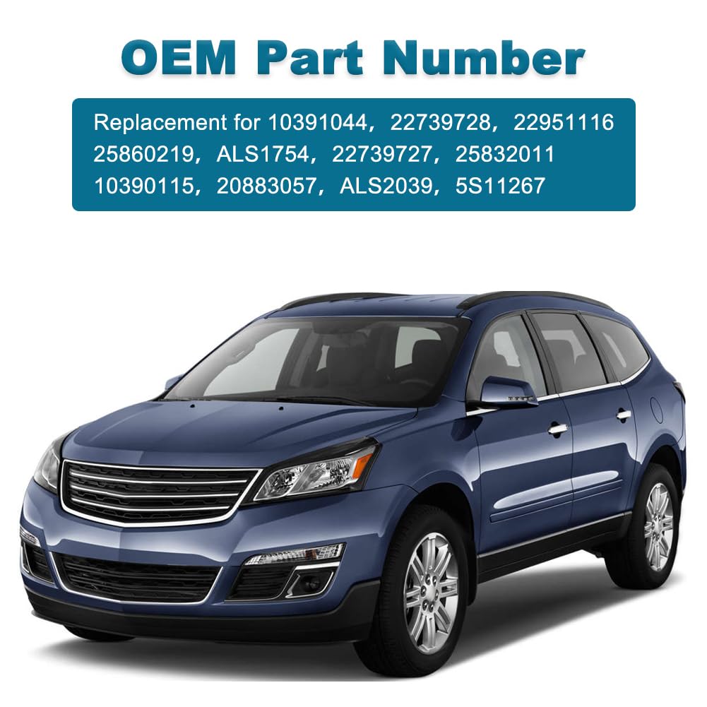 4 PCS ABS Wheel Speed Sensors Compatible with Buick Enclave 2008-2017, Chevrolet Traverse 2009-2017, GMC Acadia 2007-2016, Saturn Outlook 2007-2010 Replacement for 10391044 22739728 22951116