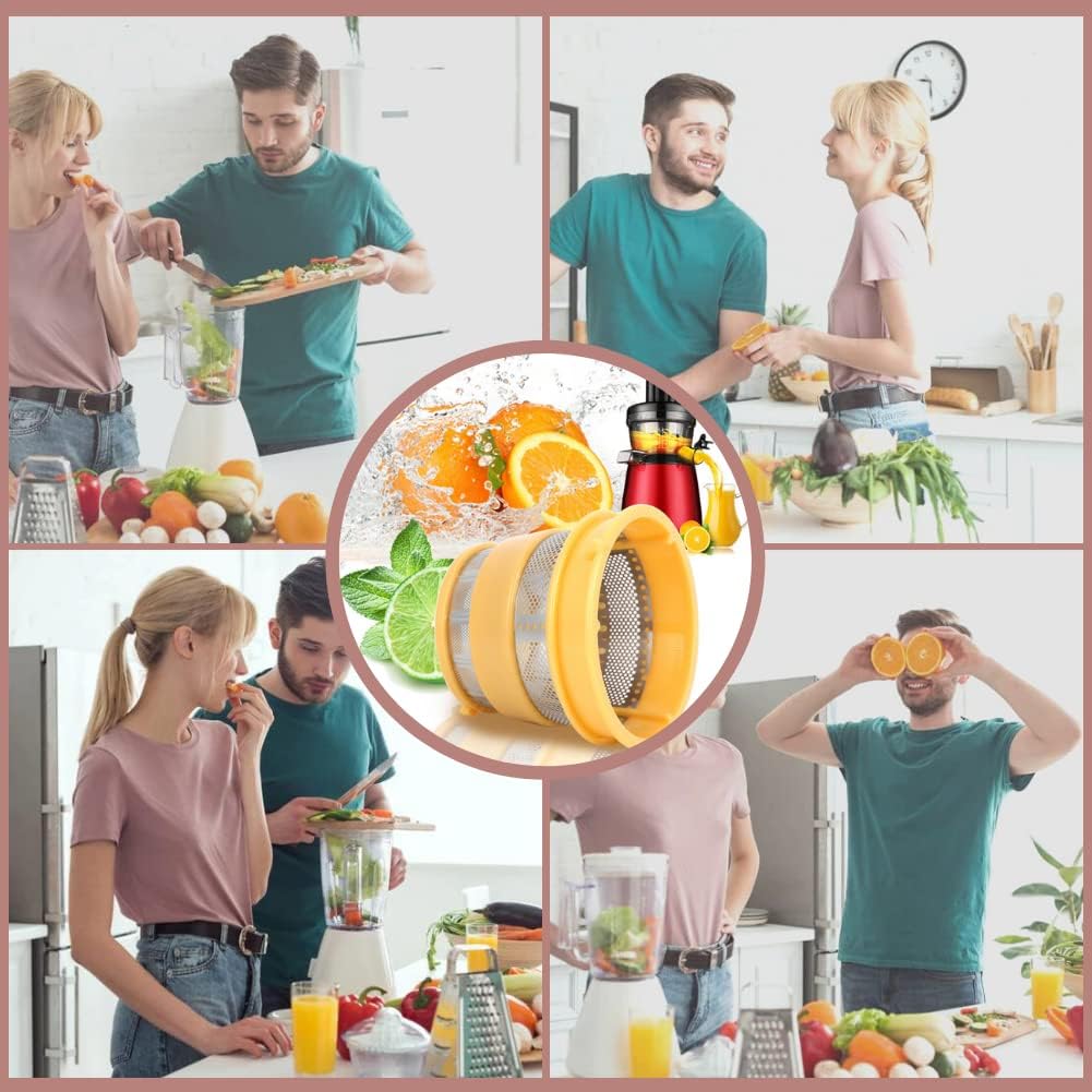 Juicer Filters Juicer Fine Mesh Filter Strainer Stainless Steel Juicer Blender Coarse Mesh Filter Replacement Parts Fit for HU500DG/HU780 : Home & Kitchen